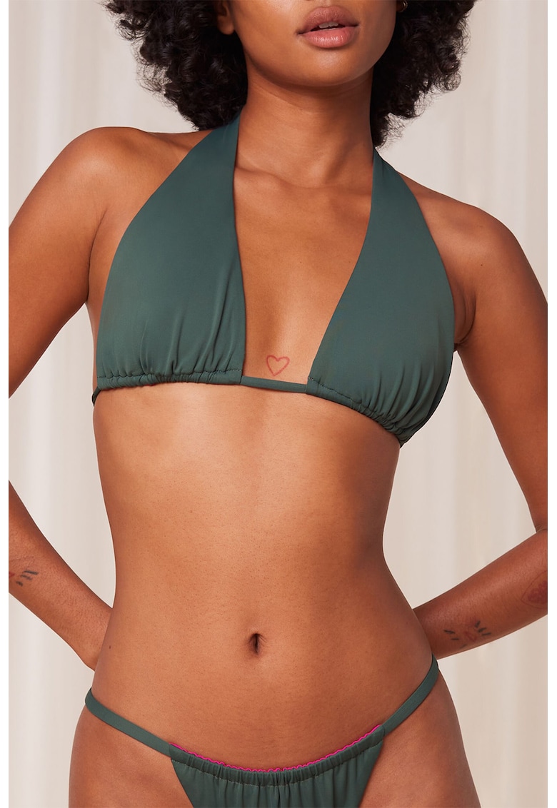 Sutien de baie reversibil cu cupe triunghiulare Sutien de baie reversibil cu cupe triunghiulare