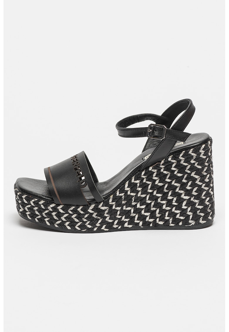 Sandale wedge de piele Gable