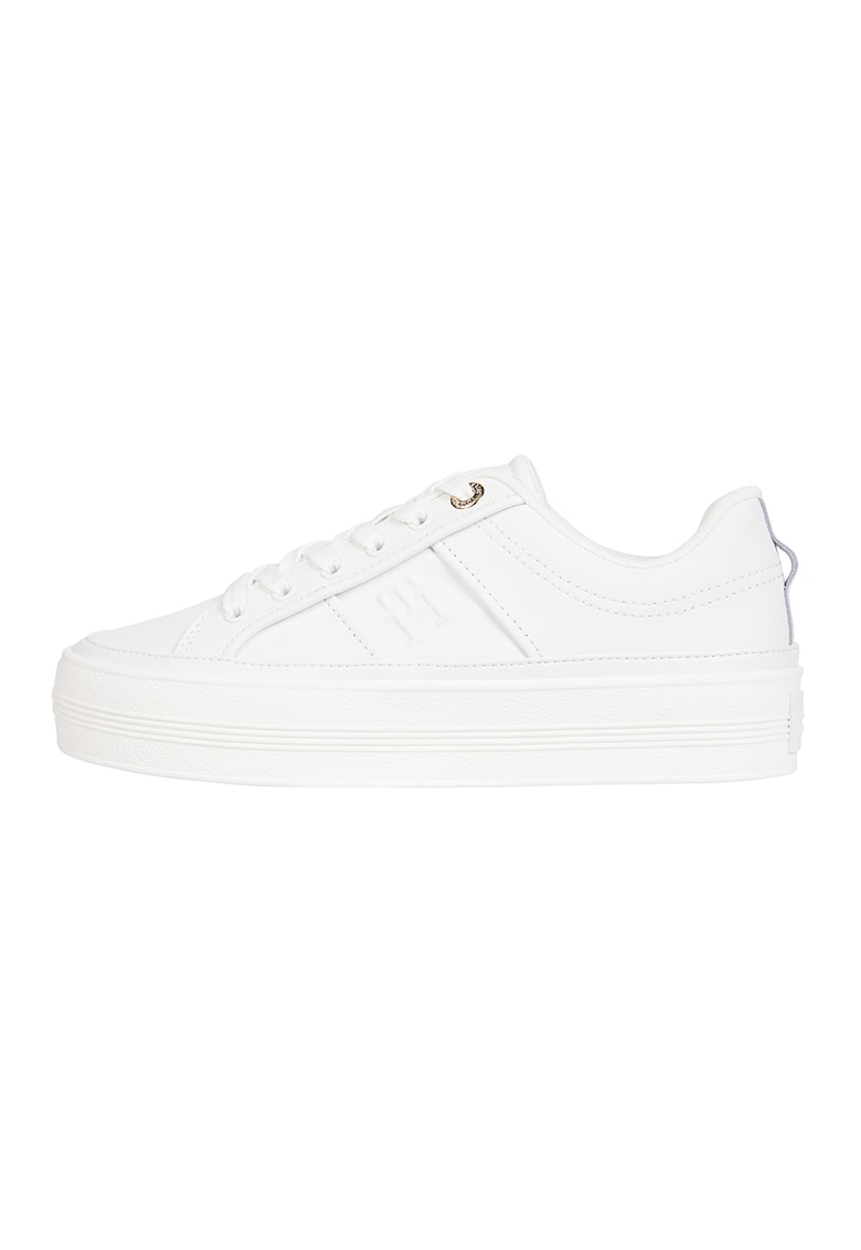 Pantofi sport flatform din piele