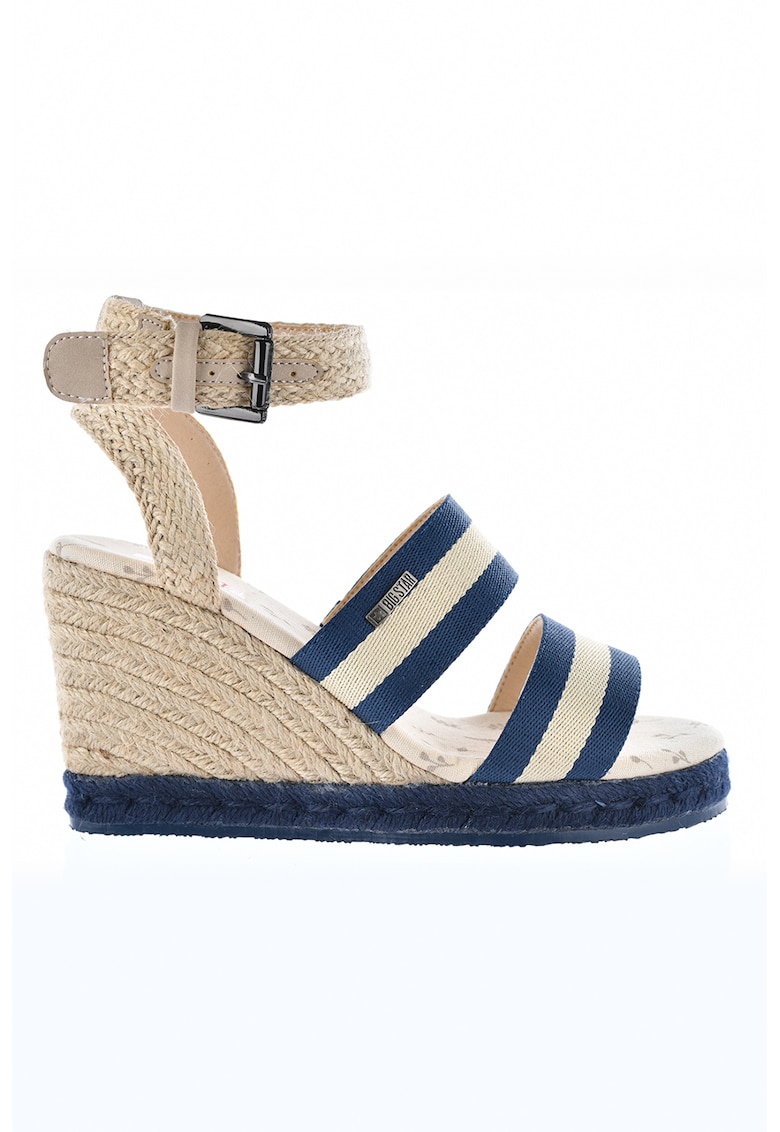 Sandale-espadrile din material textil