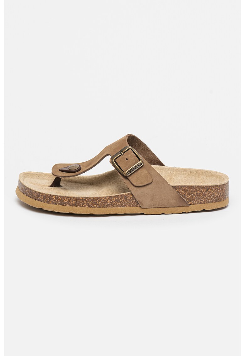 Papuci flip-flop de piele nabuc Jolie
