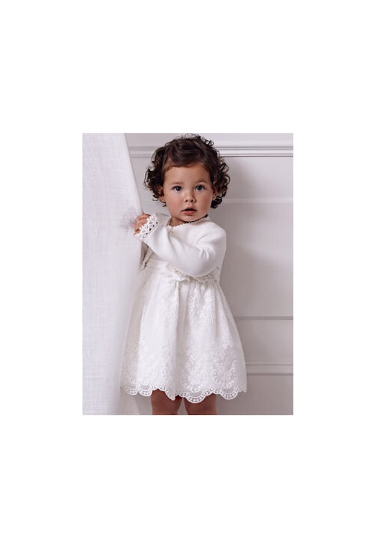 Pulover copii - 35104 - Bumbac - Alb