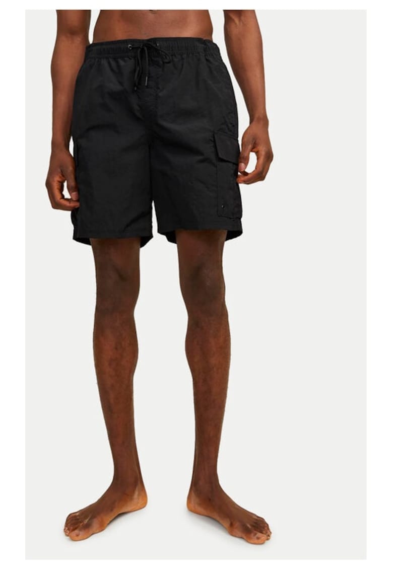 Short de baie barbati - 7463 - Nylon - Negru