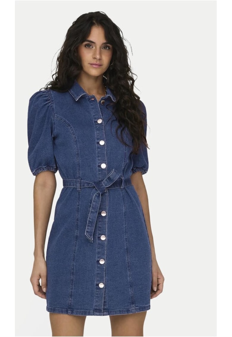 Rochie - 2611 - Bumbac - Albastru