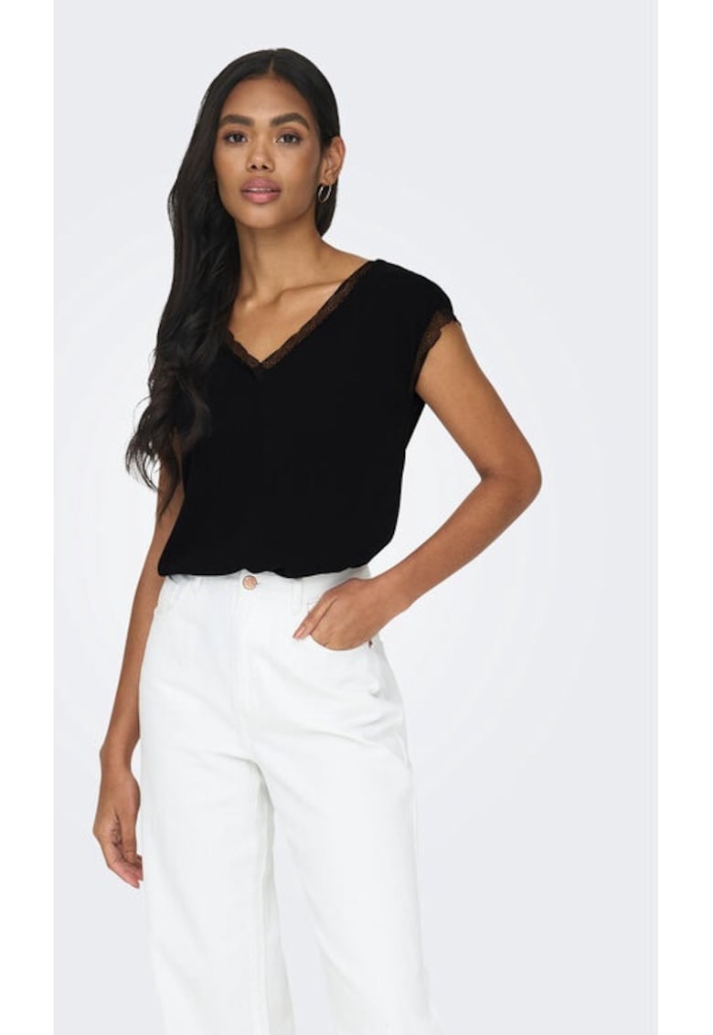 Only Bluza dama - 23049 - Viscoza - Negru