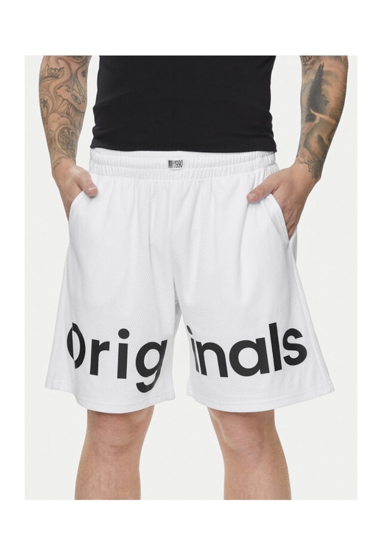 Pantaloni barbati - 84347 - Poliester - Alb