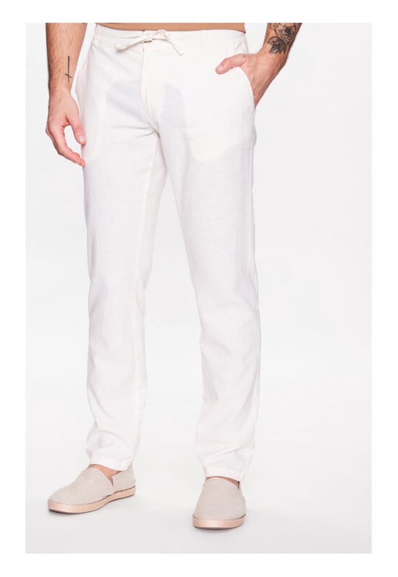 Pantaloni barbati - 70197 - In/Bumbac - Alb