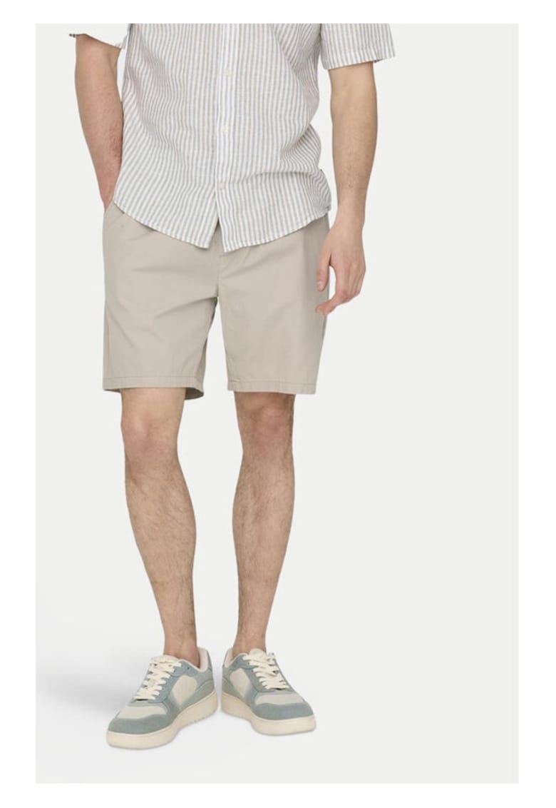 Pantaloni barbati - 60860 - Bumbac - Bej