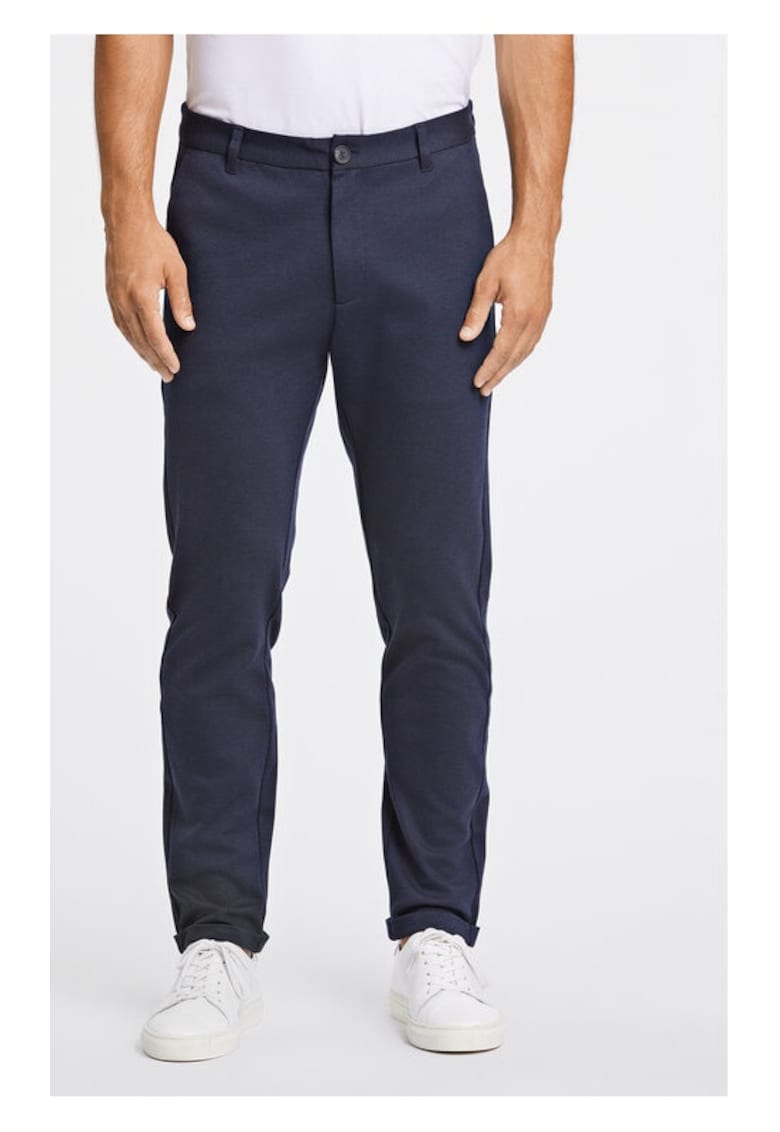 Pantaloni barbati - 46063 - Poliester - Bleumarin