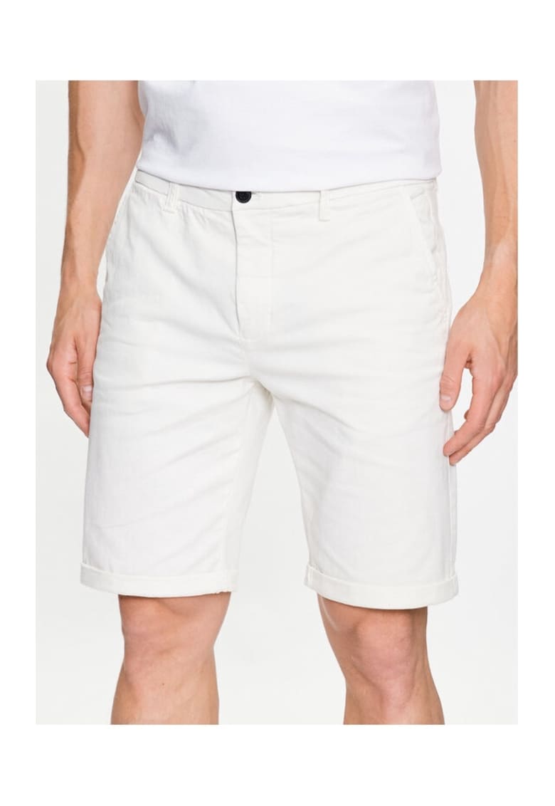 Pantaloni barbati - 72108 - Bumbac - Alb