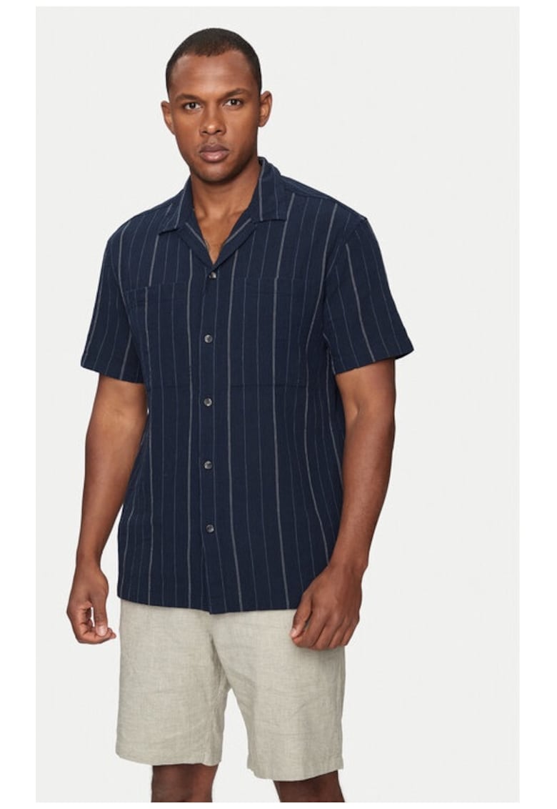 Camasa barbati - 69796 - Bumbac - Bleumarin
