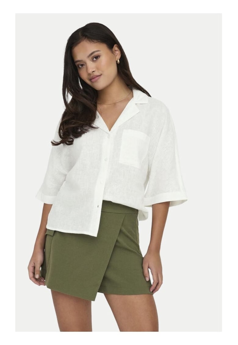 Camasa dama - 23776 - Viscoza - Alb