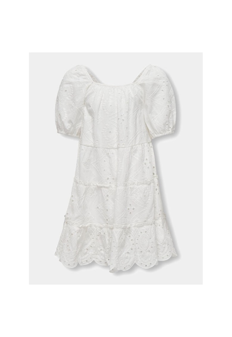 Rochie fete - 82511 - Bumbac - Alb