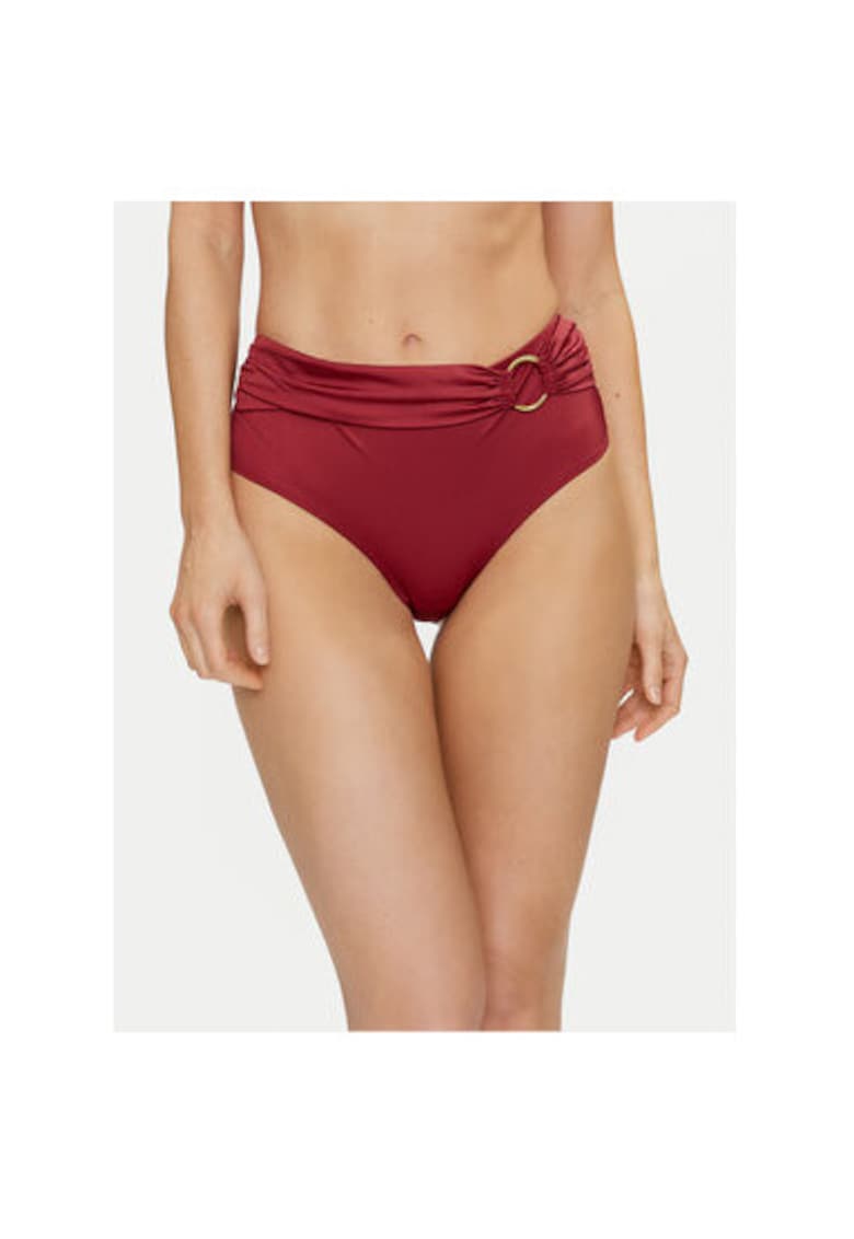 Slip baie dama - Poliester - Visiniu