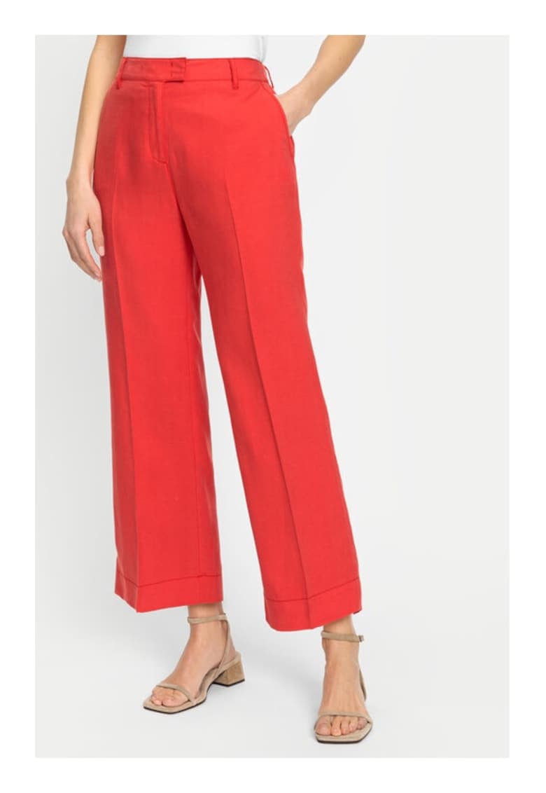 Pantaloni dama - 67133 - Lyocell - Rosu