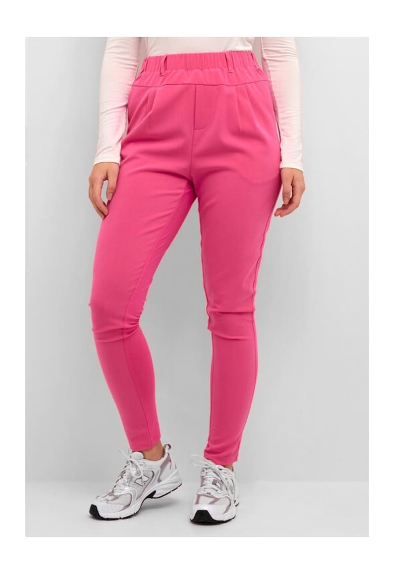 Pantaloni dama - 3986 - Poliester - Roz