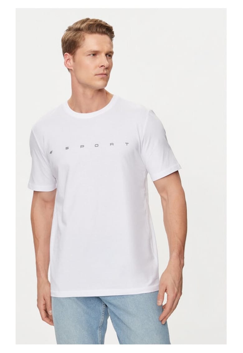 Tricou barbati - 19514 - Bumbac - Alb