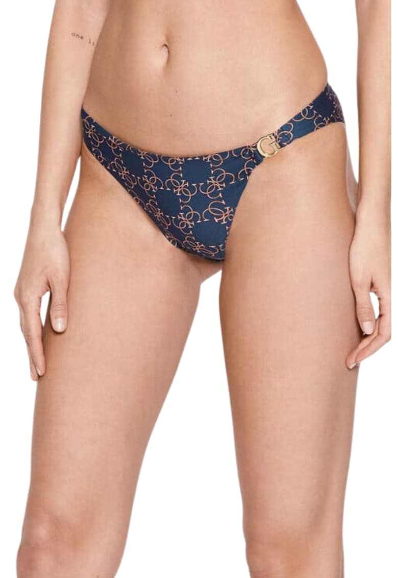 Slip de baie talie joasa - poliamida bleumarin -