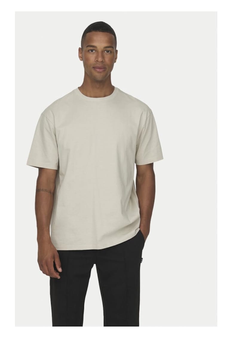 Only Sons Tricou barbati - 13472 - Bumbac - Bej