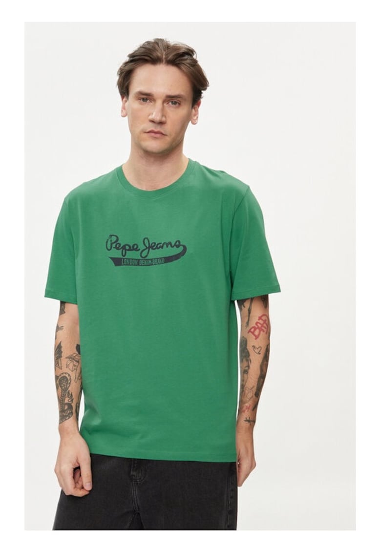 Tricou barbati - 64558 - Bumbac - Verde