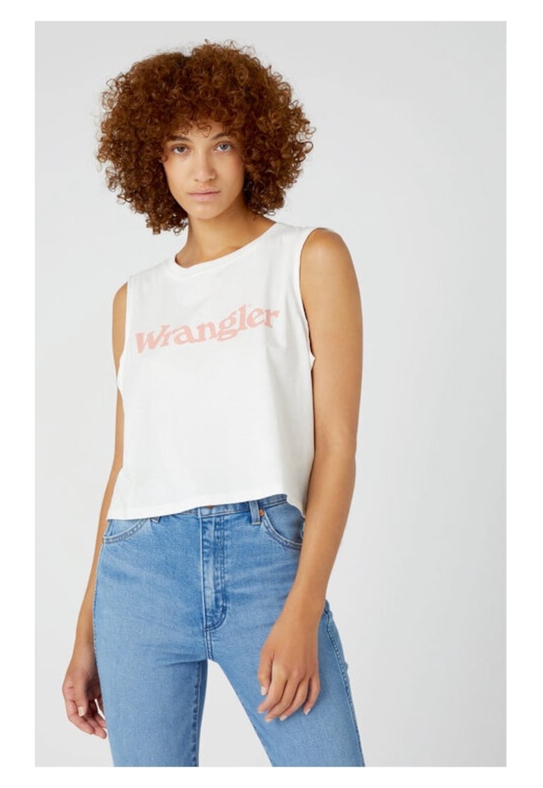 Tricou dama - 51068 - Bumbac - Alb
