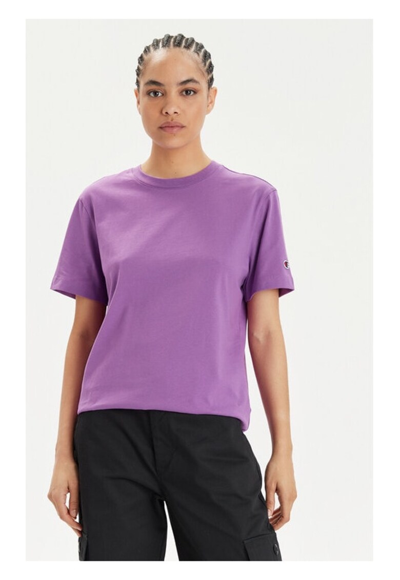 Tricou dama - 90899 - Bumbac - Violet
