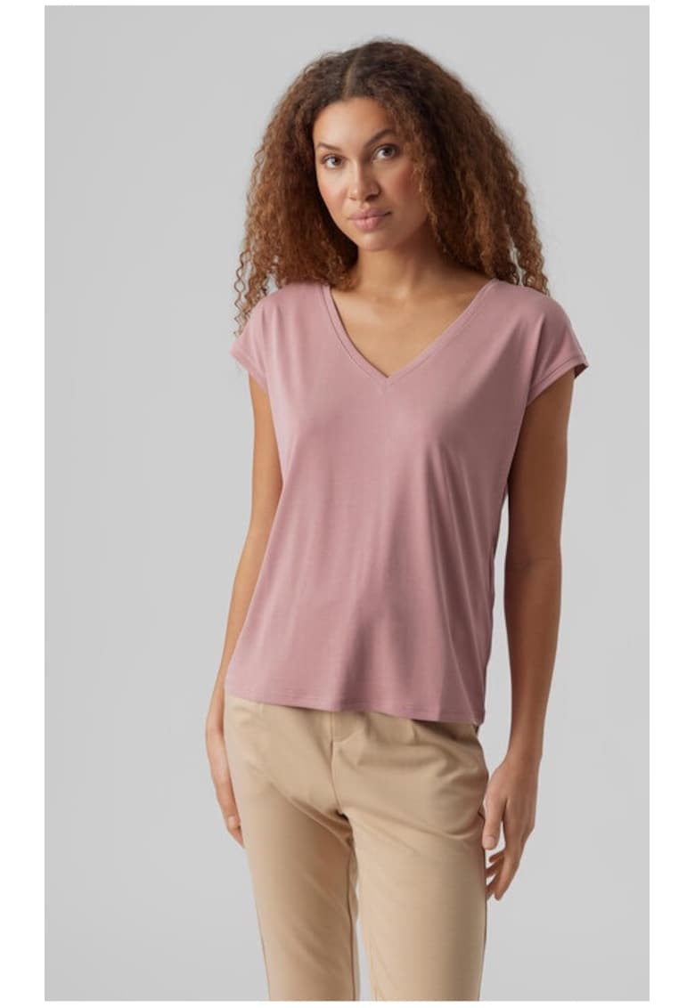 Tricou dama - 50932 - Modal - Roz