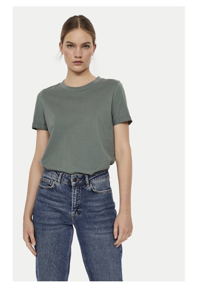 Tricou dama - 77675 - Bumbac - Verde