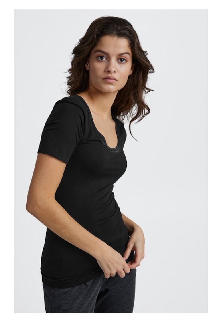 Tricou dama - 75151 - Viscoza - Negru