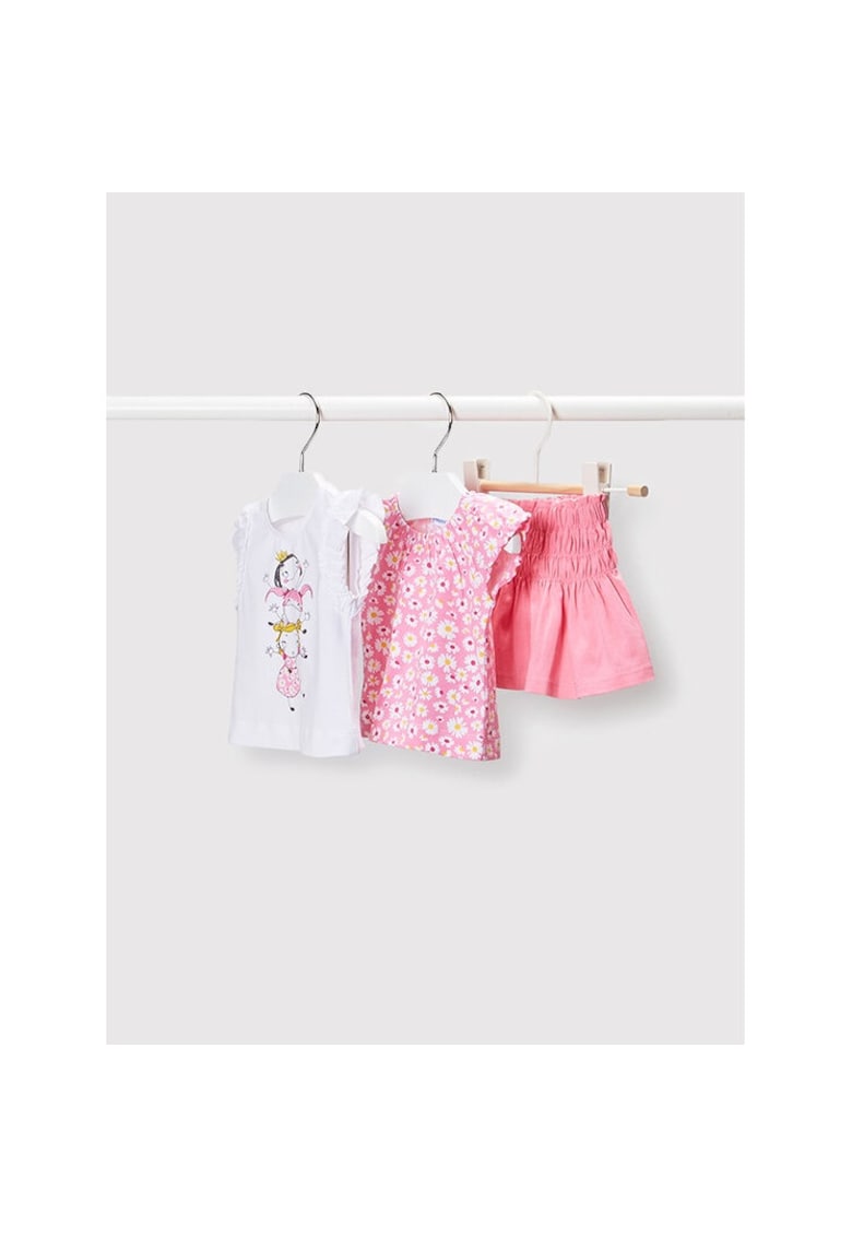 Compleu copii -  91173 - Bumbac - Roz/Alb