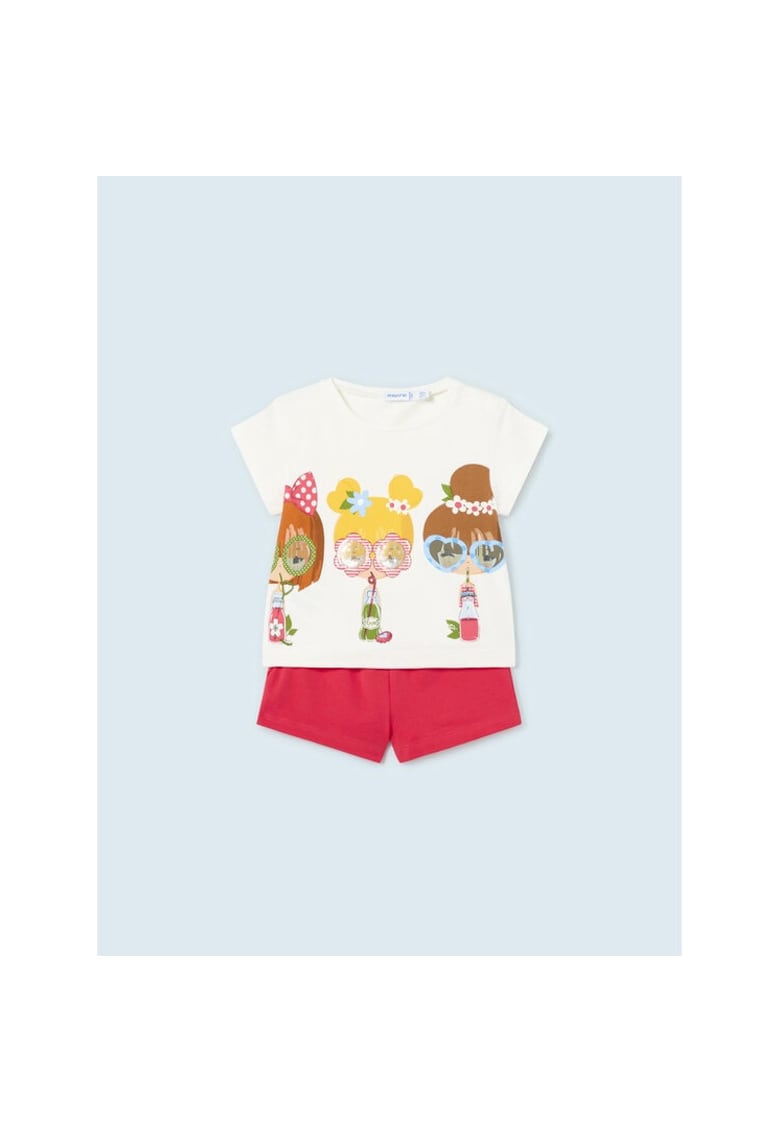 Compleu copii -  52660 - Bumbac - Roz/Alb