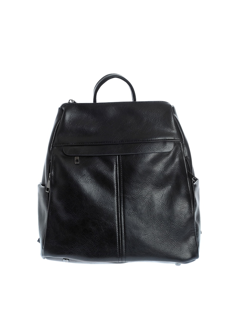 Rucsac negru cu buzunare multiple si bretele ajustabile