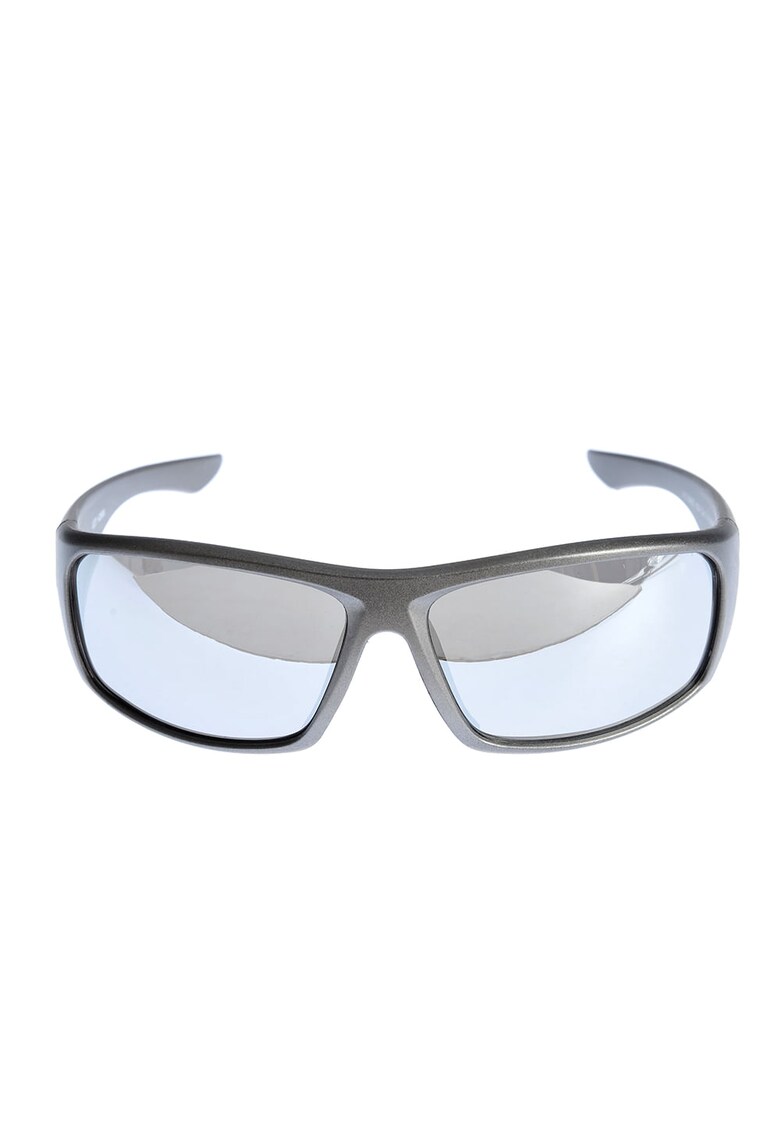 Ochelari de soare argintii cu lentile bleu