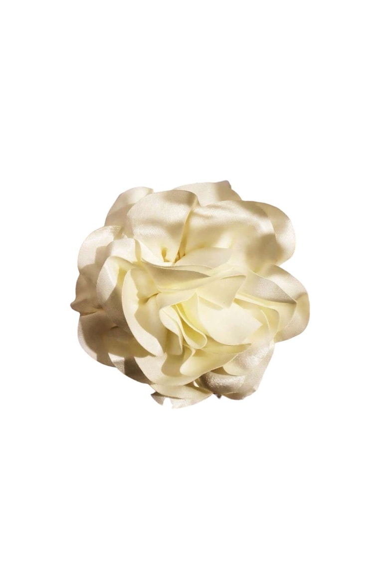 Brosa tip floare supradimensionata - alb unt - Balzer C12