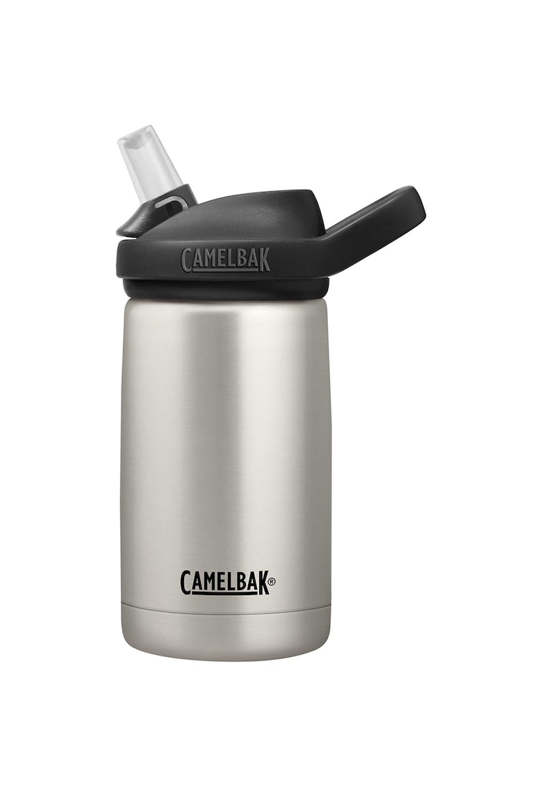 Bidon copii Eddy+ Insulated Stainless - 350ml - Negru/Argintiu