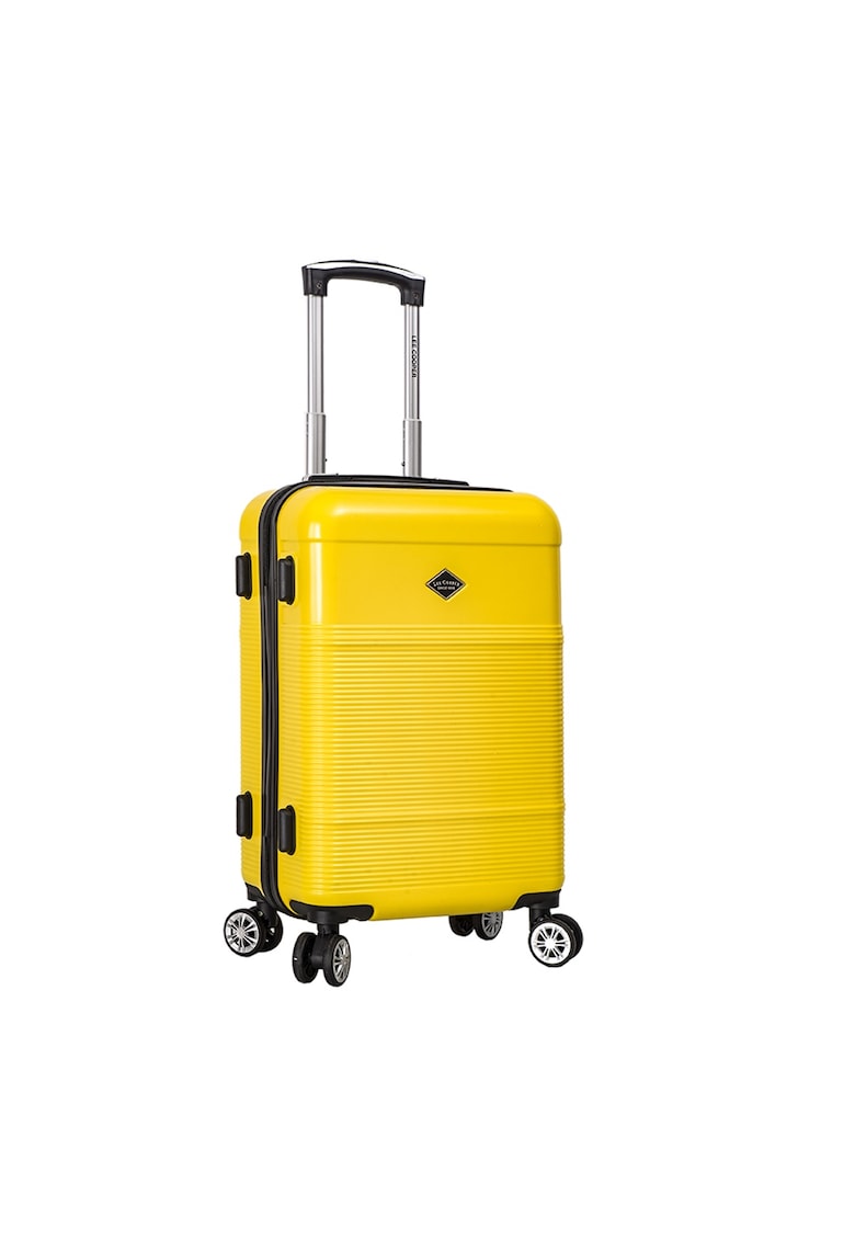 Troler de cabina LC32203 - policarbonat - 4 roti duble - cifru - 55 cm - galben
