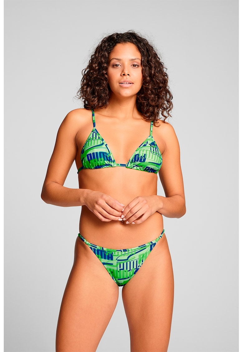 Slip cu imprimeu logo - Verde
