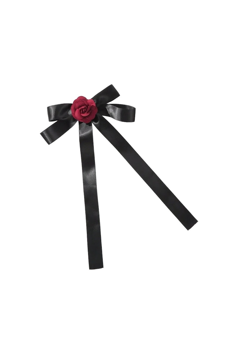 Funda de par - neagra - cu floare rosie - Axel C11