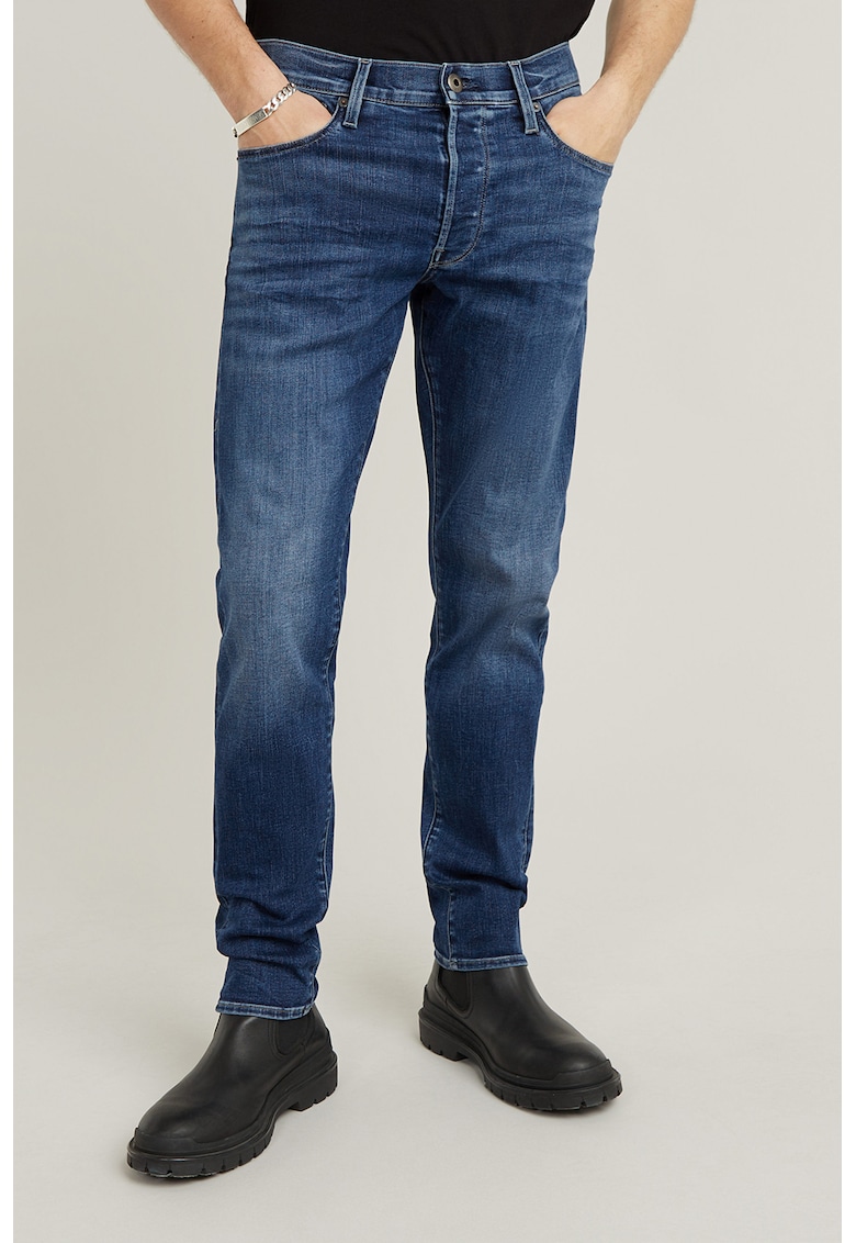 Blugi slim fit 3301 D25742 - Albastru