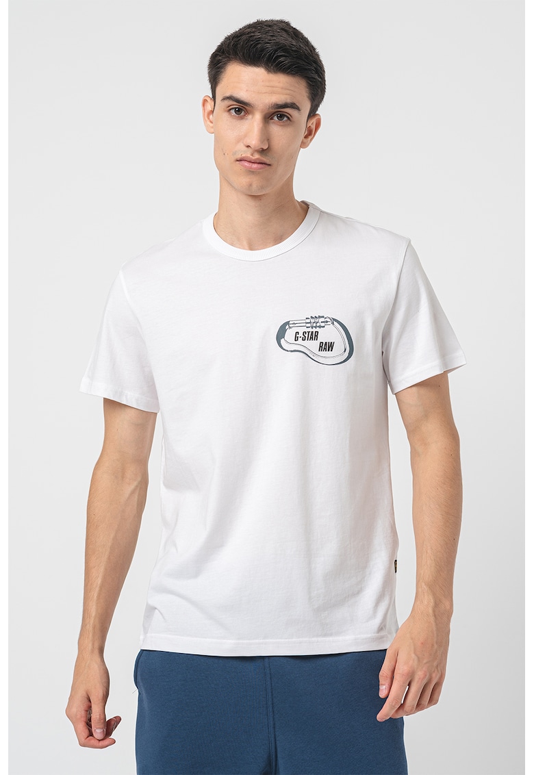 Tricou de bumbac organic cu detaliu logo