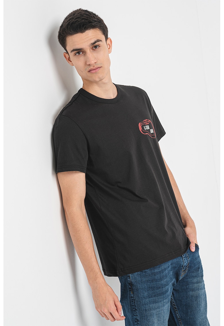 Tricou de bumbac organic cu detaliu logo