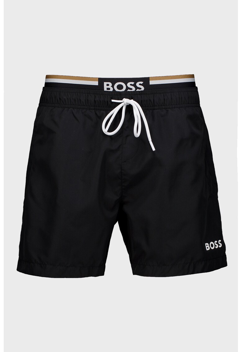 Pantaloni scurti de baie cu snur de ajustare in talie