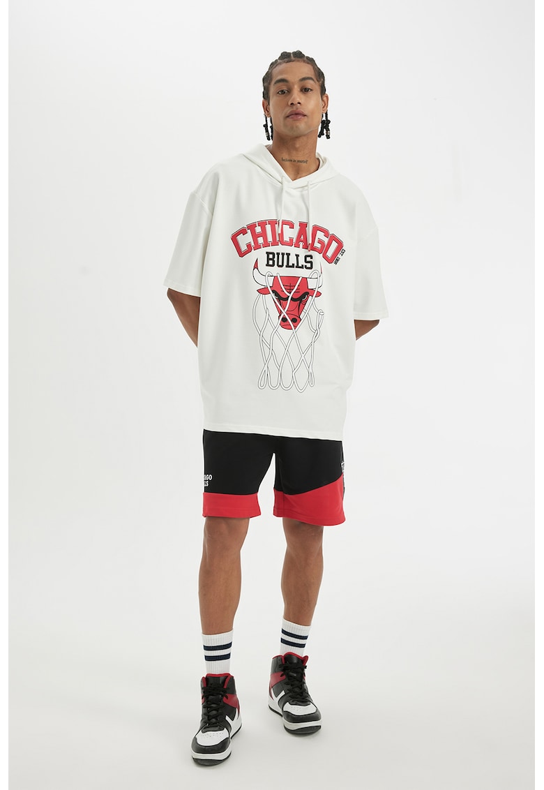 Tricou supradimensionat cu gluga NBA Chicago Bulls