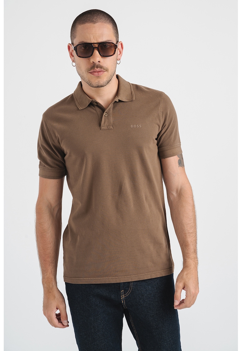 Tricou polo de bumbac pique Prime