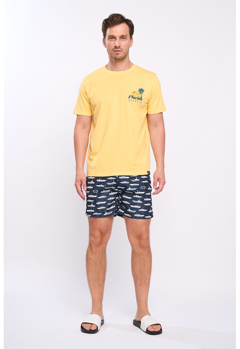 Pantaloni scurti de baie cu imprimeu