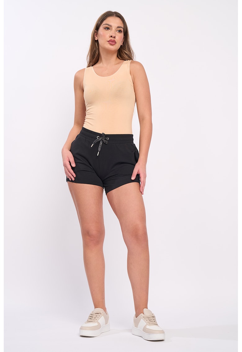 Pantaloni scurti din amestec de bumbac cu buzunare laterale