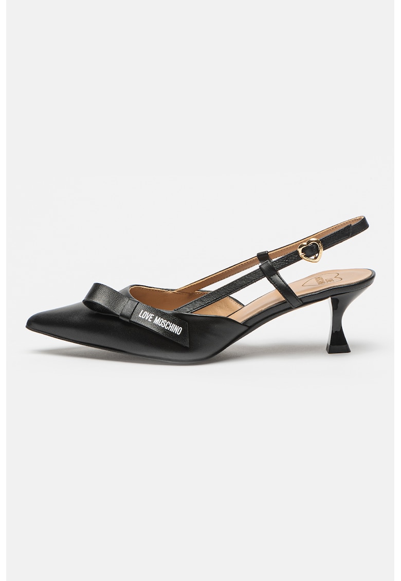 Pantofi slingback de piele