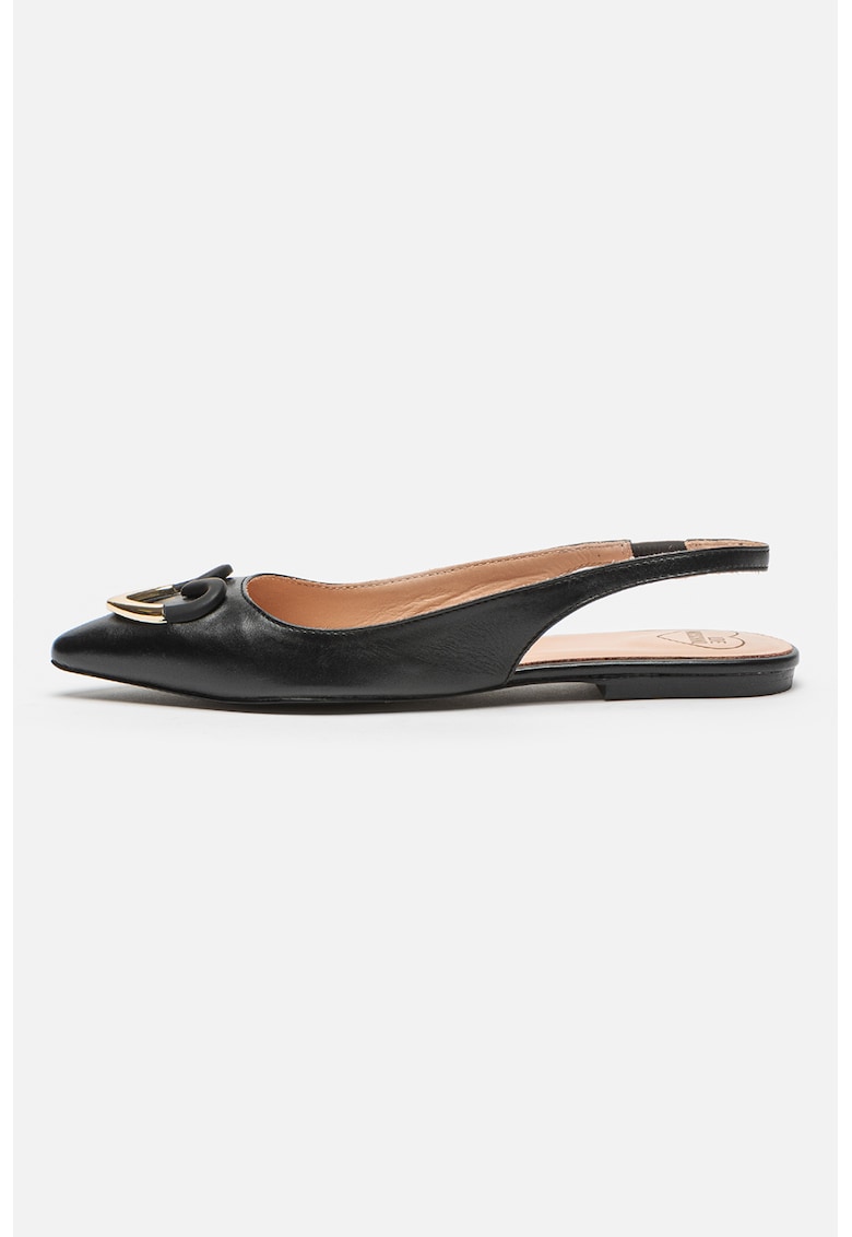 Balerini slingback de piele