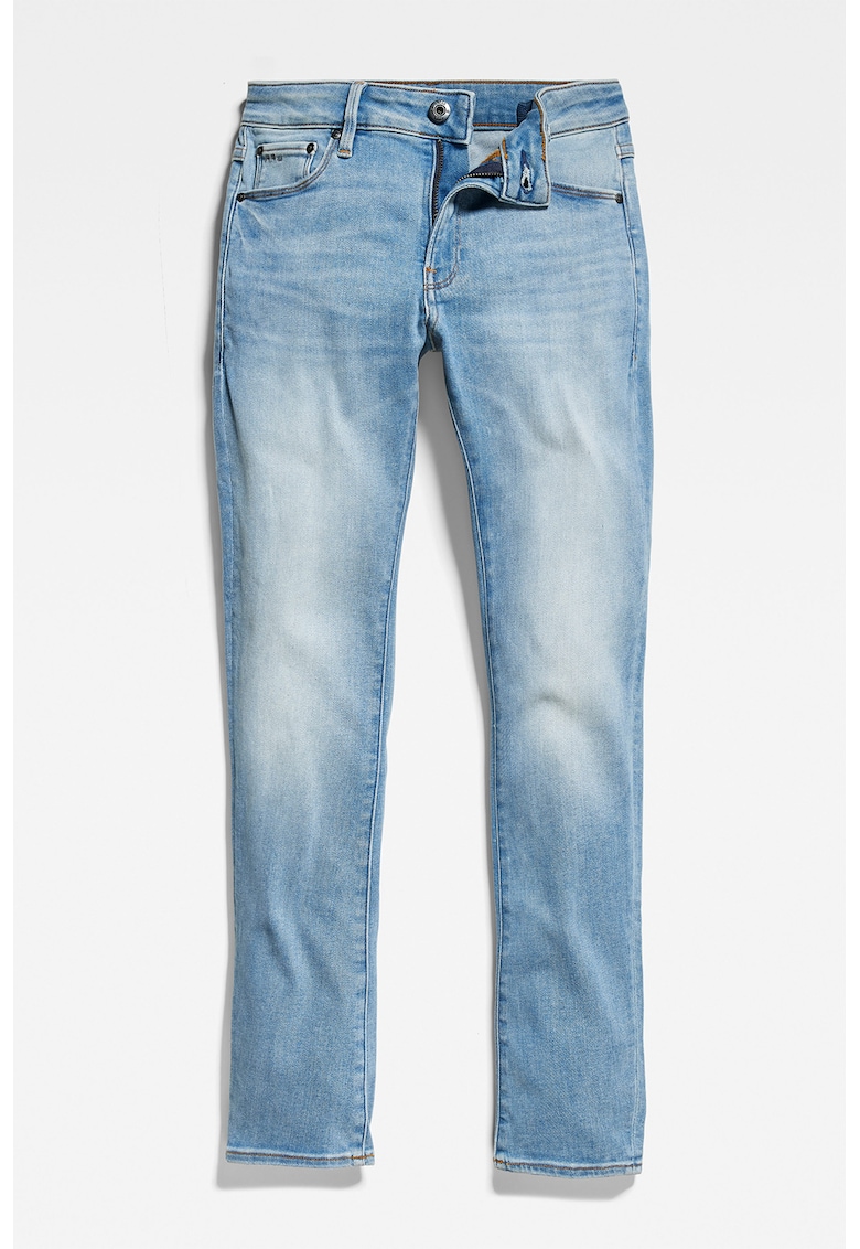 Blugi skinny cu aspect decolorat