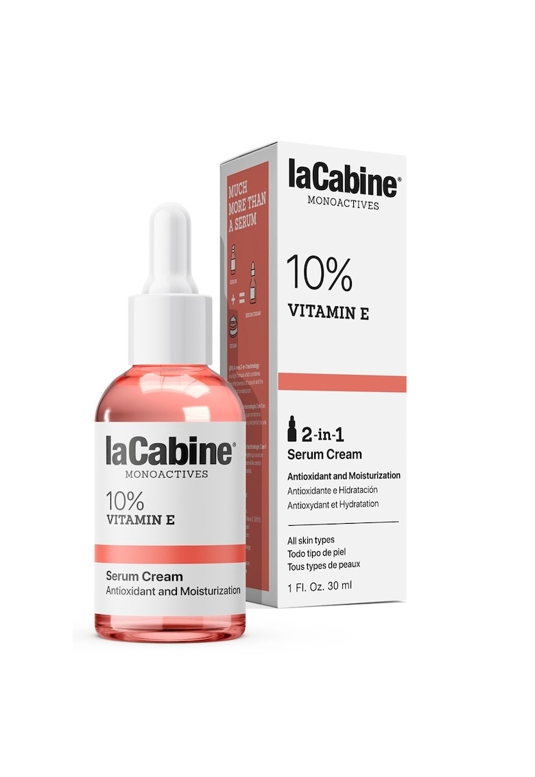 Ser-crema 2 in 1 - hidratant 10% Vitamina E Monoactives 30 ml